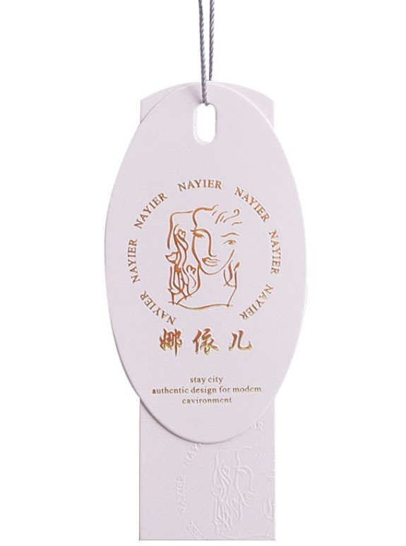 Sustainable Recycled Paper Hang Tag SGS Certificate For Garment